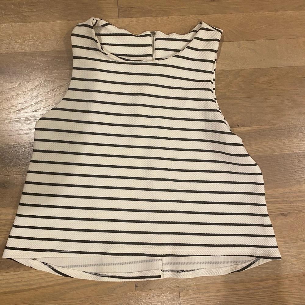Striped Sleeveless Dress Top